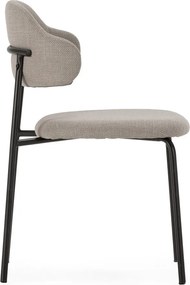 Sedie da pranzo in set grigio chiaro 4 pz Adriel – Marckeric