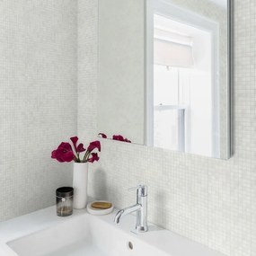 Mosaico in vetro bianco L 0.4 x L 31.6 cm, 10 pezzi