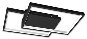 Plafoniera LED dimmerabile 45W/230V 3000-6500K nera + telecomando