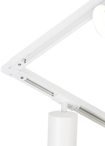 Sistema di illuminazione a binario moderno con 5 faretti bianchi monofase GU10 70mm - Iconic Jeana Luxe