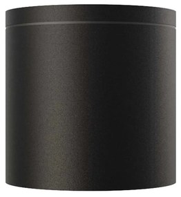 Applique da soffitto IP54 GU10 in Alluminio e Vetro - Nera