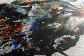 Stampa su tela – Lupo in acquerello