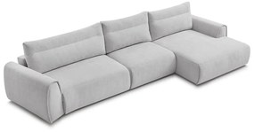 Divano angolare in grigio chiaro Aden – Bobochic Paris