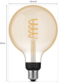 Lampadina LED Dimmerabile Philips Hue WHITE AMBIANCE G125 E27/7W/230V 2200-4500K