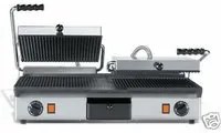 Piastra ghisa doppia rigata panini toast RS1702