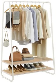 Appendiabiti a piantana LINEA bianco/marrone