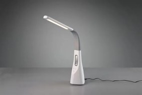 Lampada tavolo vento led bianca con ventilatori a soffitto incoporp...