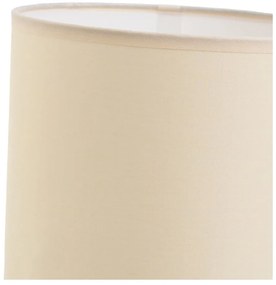Lampada da tavolo color crema e mattone con paralume in tessuto (altezza 39 cm) - Casa Selección
