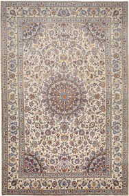 Kashan Tappeto 320x210 Beige (Iran) Annodato A Mano
