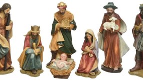 Presepe di natale poly in resina 20 cm