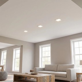 Pannello LED Quadrato 12W foro da 140 a 155mm CCT Bianco Variabile - LEDISENS Colore Bianco Variabile CCT