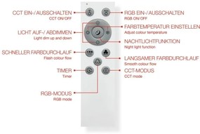 Telefunken 319106TF - LED RGBW Lampada dimmerabile LED/24W/230V + +TC