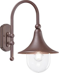 Ideal Lux - Applique da esterno CIMA 1xE27/52W/230V IP43 marrone