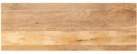 Piano per Tavolo 140x50x2,5cm Rettangolare Legno Massello Mango 371464