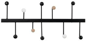 Appendiabiti da parete in metallo nero - Ixia