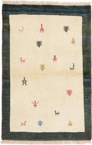 Gabbeh Tappeto 100 x 150 (Iran) Annodato A Mano