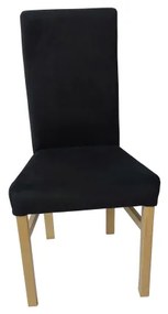 Sedia da pranzo ALISON nera/rovere