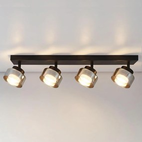 Brilagi - Faretto AURA LUX 4xGX53/30W/230V nero/fumé