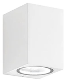 Applique In Alluminio Moderna Monolite Bianco 1 Luce