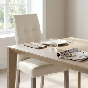 JACQUELYN - sedia moderna ecopelle con 4 bottoni