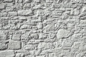 Carta da parati – Muro di pietra grigia