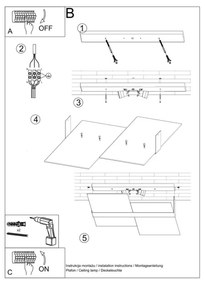 Sollux SL.0188 - Plafoniera MASSIMO 2xE27/60W/230V bianco/cromo