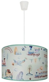 Duolla - Lampadario a sospensione per bambini TRAIN 1xE27/15W/230V diametro 35 cm