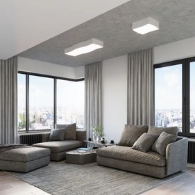 Sollux SL.1054 - Plafoniera SQUARE 2xE27/60W/230V bianca