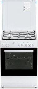 Cucina a gas con forno DAYA Dsgc-6060e cucina a gas 60x60 bianco L 60 x P 63 cm
