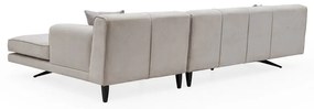 Divano angolare beige chiaro, angolo destro Jivago - Artie