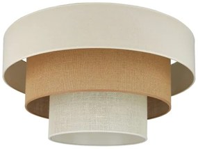 Brilagi-Plafoniera DENVER LUNETA 1xE27/15W/230V diametro 45 beige/marrone/color crema