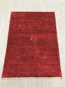 Gabbeh Tappeto persiano 80x60 Rosso (Iran) Annodato A Mano
