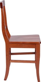 Sedia da cucina con seduta in legno LAURA ciliegio SET da 2