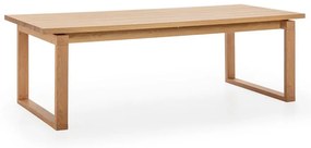 Tavolo da pranzo con piano effetto rovere 100x220 cm Rina – Marckeric