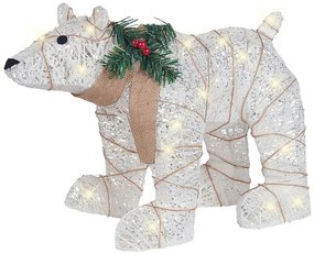 Decorazione da esterno orso polare con LED 34 cm SIVULA Beliani