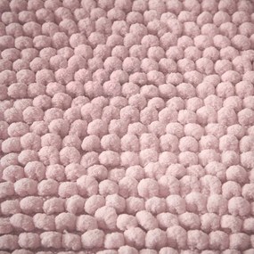 Tappetino da bagno rosa 50x120 cm Aspen Bobble - Bianca