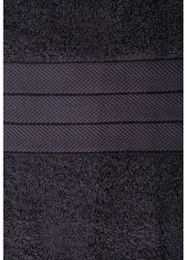 Set di 2 asciugamani in spugna di cotone antracite 70x140 cm - Good Morning