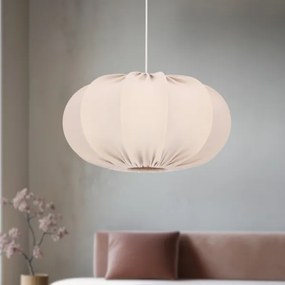 Lampadario a sospensione con cavo CAFEE 1xE27/40W/230V Ø 52 cm beige