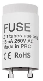 Tubo LED 9W 60cm 130lm/W con Starter Incluso Colore Bianco Naturale 4.000K