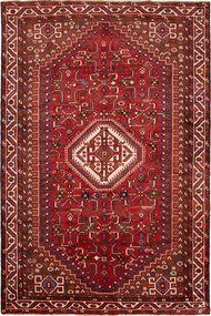 Shiraz Tappeto 260 x 170 Rosso (Iran) Annodato A Mano