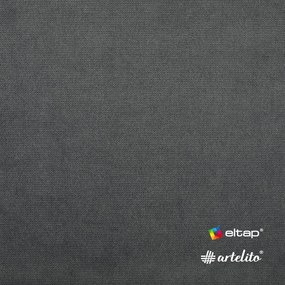 Divano grigio tortora allungabile/con contenitore con penisola a sinistra con rivestimento in velluto 223 cm Fabillo – ELTAP