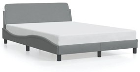 Giroletto Senza Materasso Grigio Chiaro 120x200 Cm Tessuto /