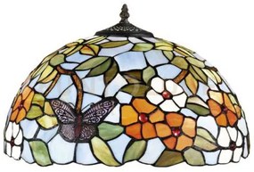 Paralume tiffany  d.40 cm  butterfly in vetro