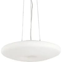 Sospensione Moderna Glory Vetro Bianco 3 Luci E27 D40Cm