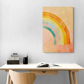 Quadro su tela – Arcobaleno minimalista Peach Fuzz