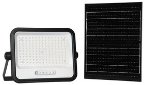 LED dimmerabile proiettore solare LED/300W/3,2V IP65 15000 mAh nero + telecomando
