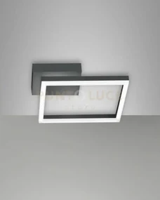 Bard applique antracite nw 1 luce a led 4000k - 22w - 2250 lm dimme...