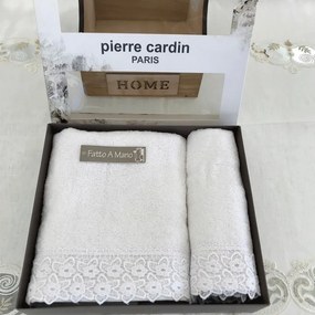 Set Spugna Pierre Cardin Berna  Colore Bianco, Dimensioni e Misure Set 1+1