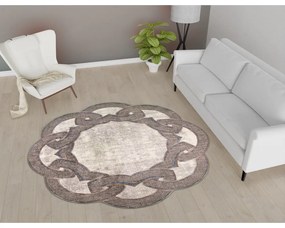 Tappeto rotondo beige ø 80 cm - Vitaus