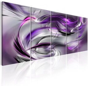 Quadro Purple Gale  Colore Bianco, Dimensioni e Misure 200x80